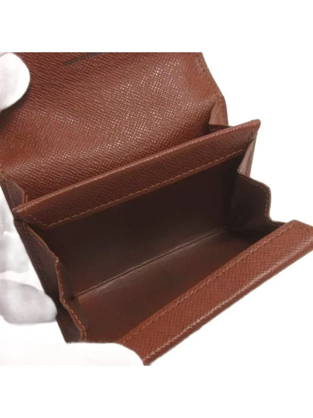 Louis Vuitton Coin Purse Porte-Monnaie Plastic Monogram Canvas Brown